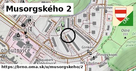 Musorgského 2, Brno