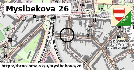 Myslbekova 26, Brno
