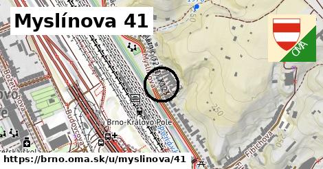 Myslínova 41, Brno