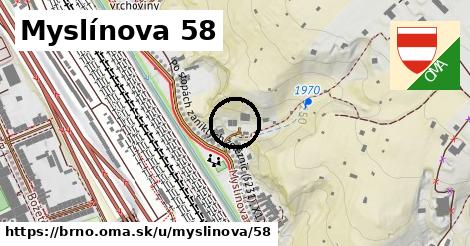 Myslínova 58, Brno