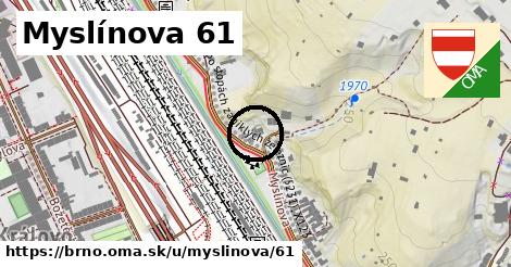 Myslínova 61, Brno