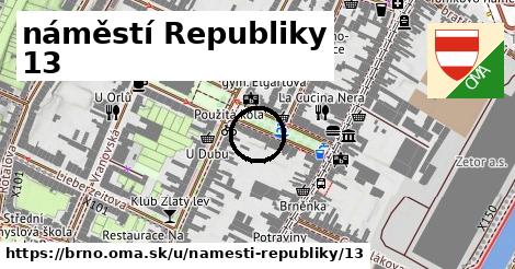 náměstí Republiky 13, Brno