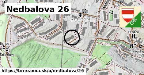 Nedbalova 26, Brno