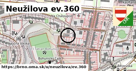 Neužilova ev.360, Brno