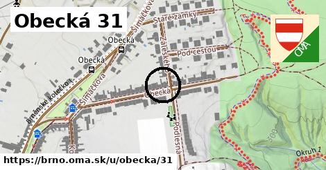 Obecká 31, Brno