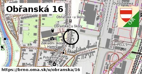 Obřanská 16, Brno