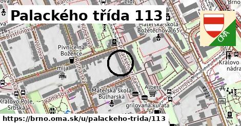 Palackého třída 113, Brno