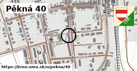 Pěkná 40, Brno