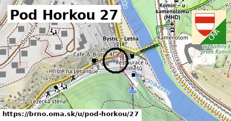 Pod Horkou 27, Brno