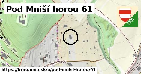 Pod Mniší horou 61, Brno