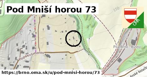 Pod Mniší horou 73, Brno