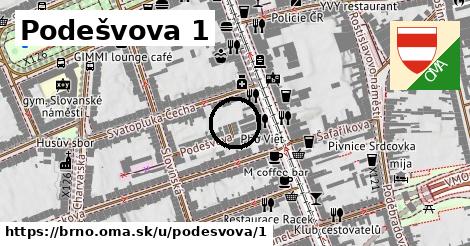 Podešvova 1, Brno