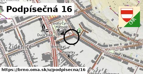 Podpísečná 16, Brno