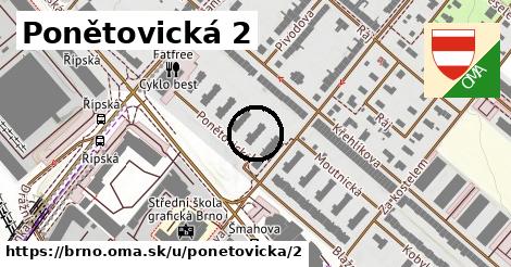 Ponětovická 2, Brno