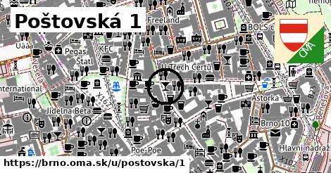 Poštovská 1, Brno