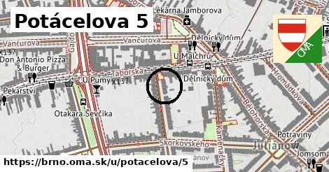 Potácelova 5, Brno