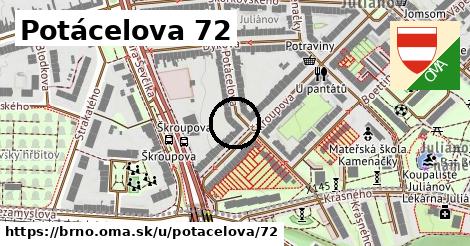 Potácelova 72, Brno