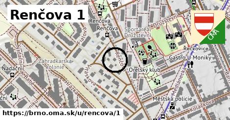 Renčova 1, Brno