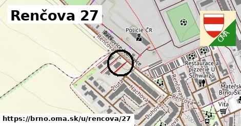 Renčova 27, Brno