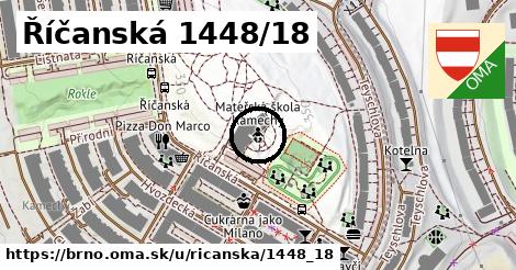 Říčanská 1448/18, Brno