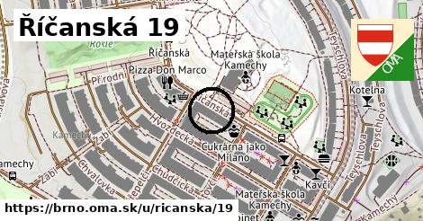 Říčanská 19, Brno