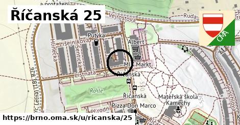 Říčanská 25, Brno