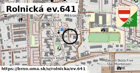 Rolnická ev.641, Brno