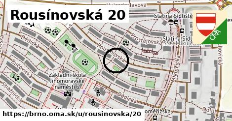 Rousínovská 20, Brno