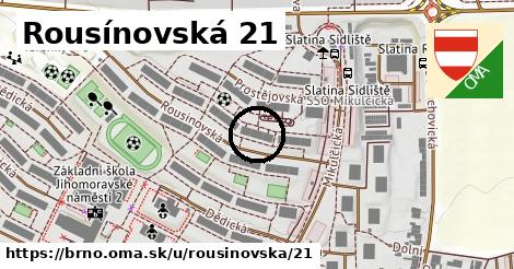 Rousínovská 21, Brno