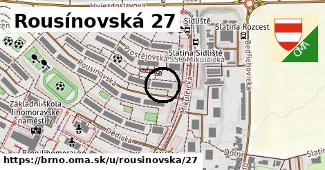 Rousínovská 27, Brno