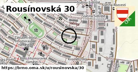 Rousínovská 30, Brno