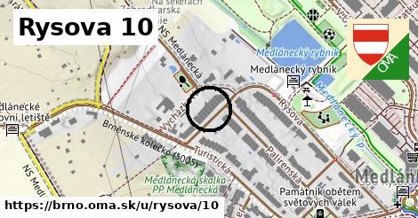 Rysova 10, Brno