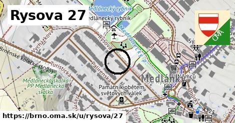 Rysova 27, Brno