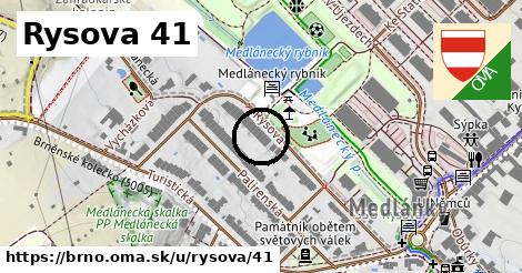 Rysova 41, Brno