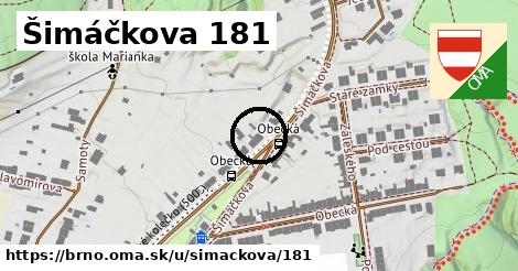 Šimáčkova 181, Brno