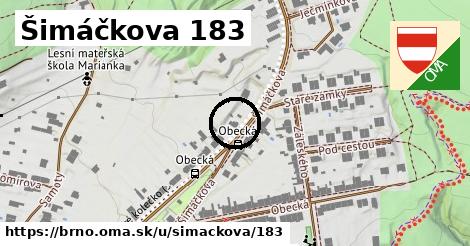 Šimáčkova 183, Brno