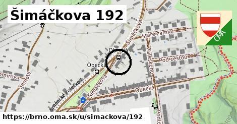 Šimáčkova 192, Brno