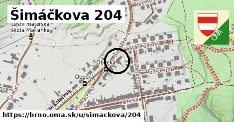 Šimáčkova 204, Brno