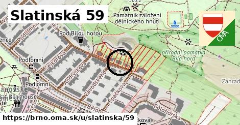 Slatinská 59, Brno