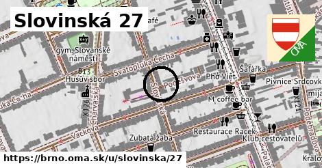 Slovinská 27, Brno