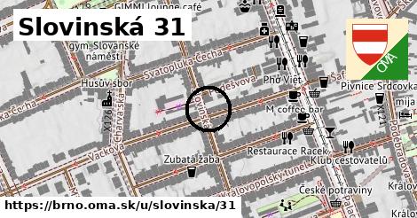 Slovinská 31, Brno