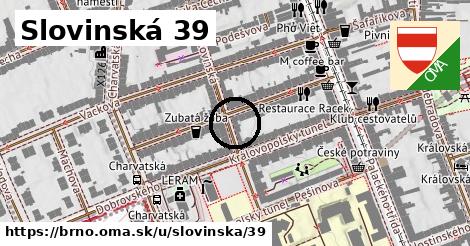 Slovinská 39, Brno