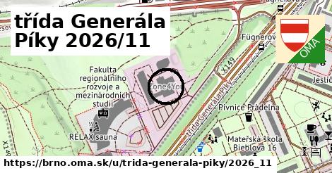 třída Generála Píky 2026/11, Brno