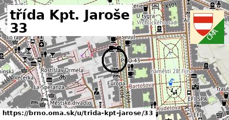 třída Kpt. Jaroše 33, Brno