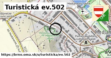 Turistická ev.502, Brno