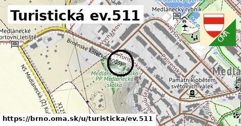 Turistická ev.511, Brno