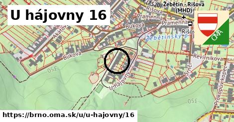 U hájovny 16, Brno