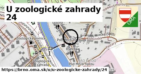 U zoologické zahrady 24, Brno