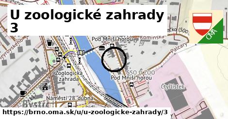 U zoologické zahrady 3, Brno