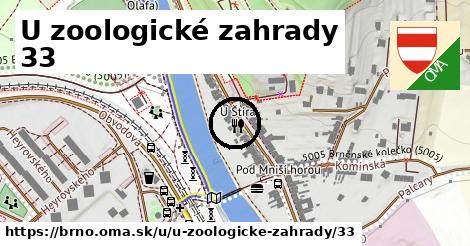 U zoologické zahrady 33, Brno